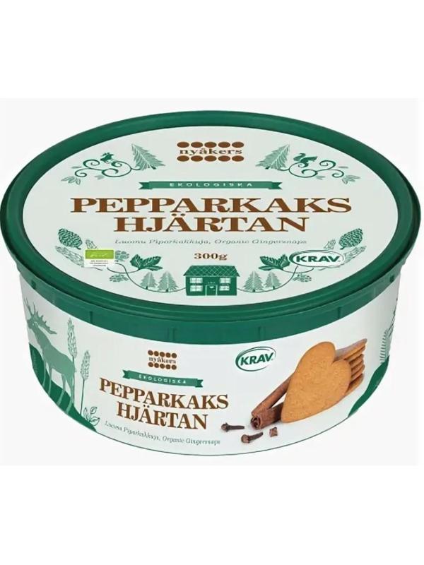 Печенье имбирное печенье  'NYAKERS' в подарочной банке Organic 300г