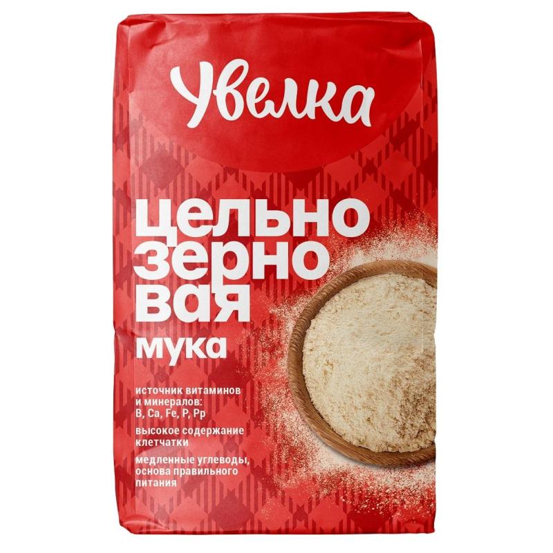 Мука Увелка цельнозерновая, 950гх5шт/уп