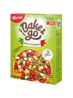 Смесь для приготовления Увелка Bake&Go Пицца Итальянская 2х250гх8шт/уп