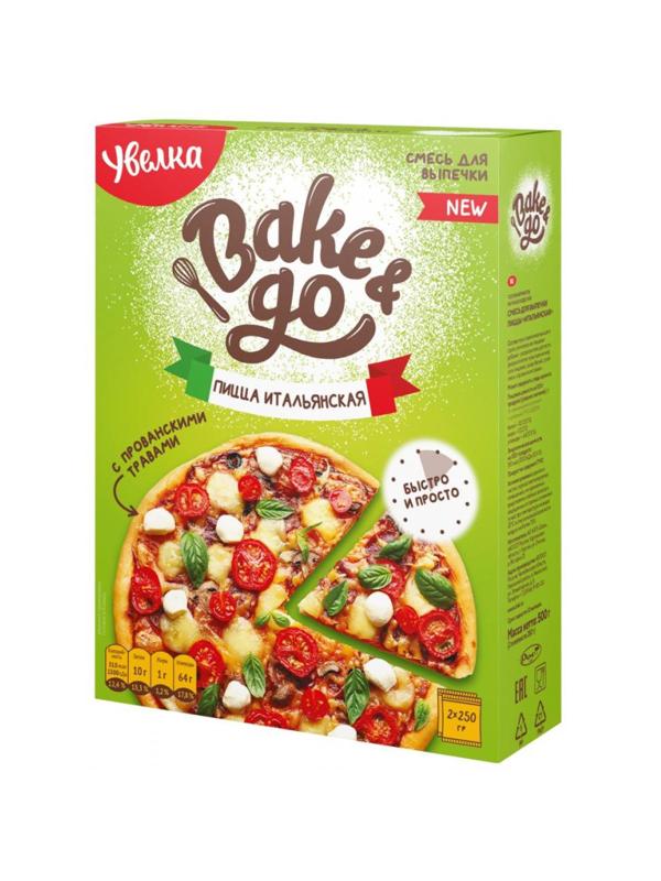 Смесь для приготовления Увелка Bake&Go Пицца Итальянская 2х250гх8шт/уп