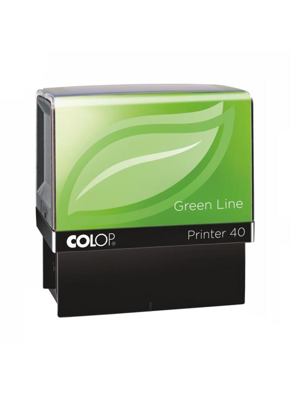 Оснастка для штампов персон. ЭКО Printer 40 Green Line 59х23мм корпус черн