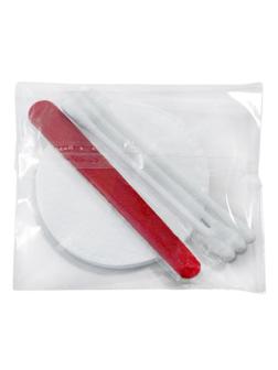 Набор косметический (2 диска, 3  палочки,пилочка) в пэ, 300шт