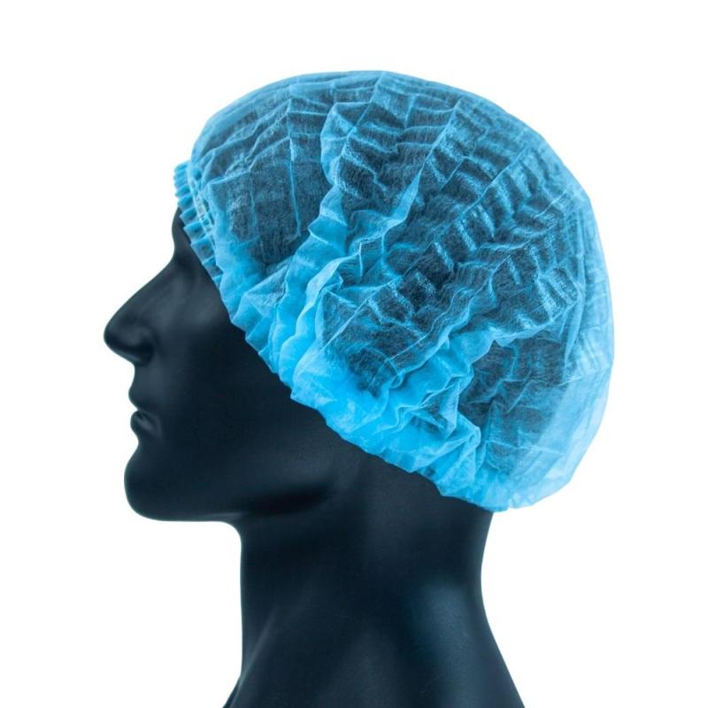 Шапочка мед. Шарлотта голубая, 50 шт/уп