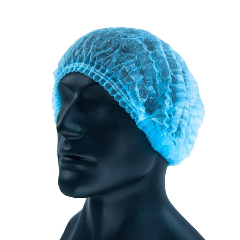 Шапочка мед. Шарлотта голубая, 50 шт/уп