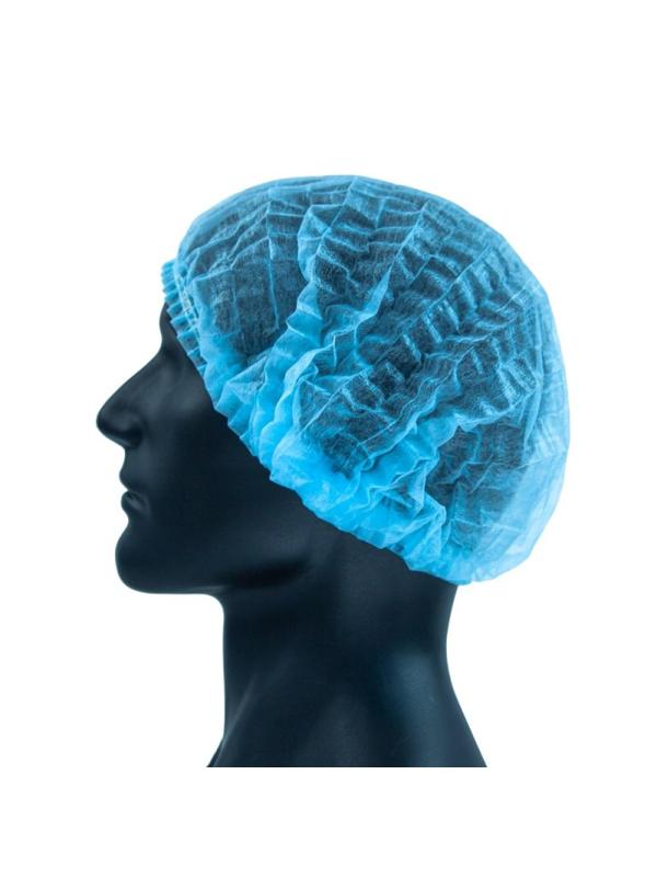 Шапочка мед. Шарлотта голубая, 50 шт/уп