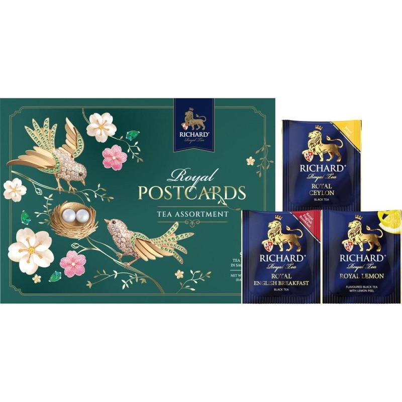 Чай Richard Royal Postcards Tea Assortment ассорти, 9пак(подар.)