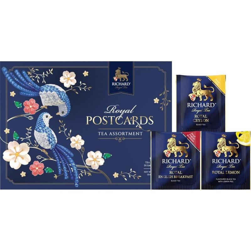 Чай Richard Royal Postcards Tea Assortment ассорти, 9пак(подар.)