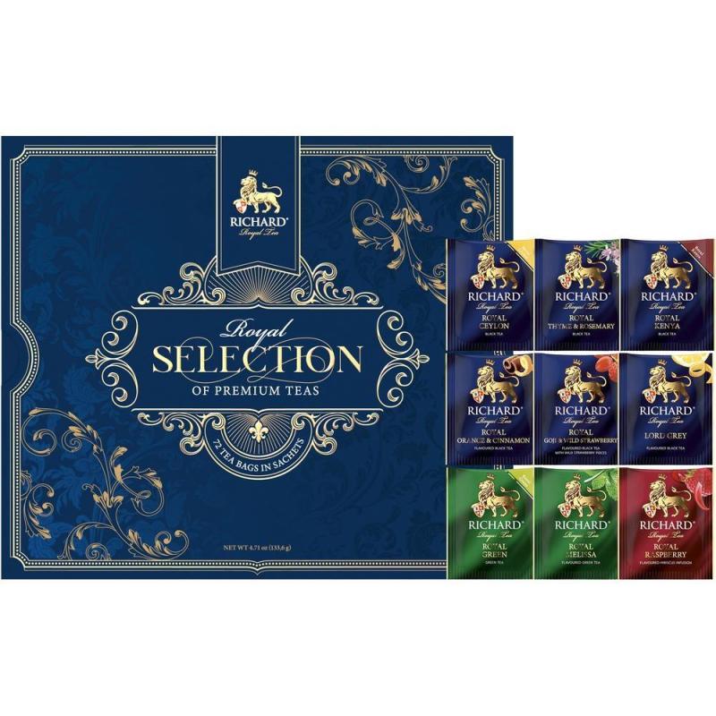 Чай  Richard Royal Selection of Premium Teas 9 вкусов, 72пак