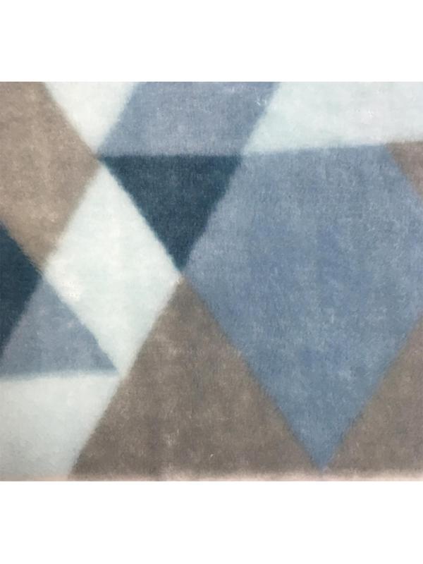 Плед микрофибра Kamelia 180x200см сине-голубой, 6154536