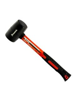 Киянка резиновая 225 г черная резина фибергласовая рукоятка Matrix 11175