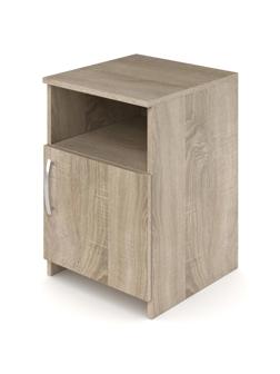 Мебель для общежитий MET_МДО Тумба с нишей и полкой дуб сонома