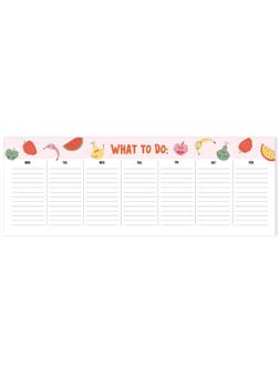 Расписание уроков планер BeSmart 28л склейка недат 105х297мм,Juicy N3775