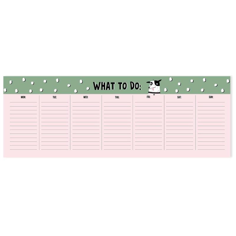 Расписание уроков планер BeSmart 28л склейка недат 105х297мм,Pets N3776