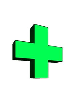 Панель световая Promega Крест 500х500мм односторонний