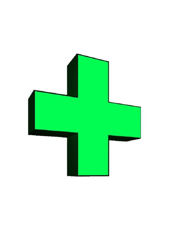 Панель световая Promega Крест 500х500мм односторонний