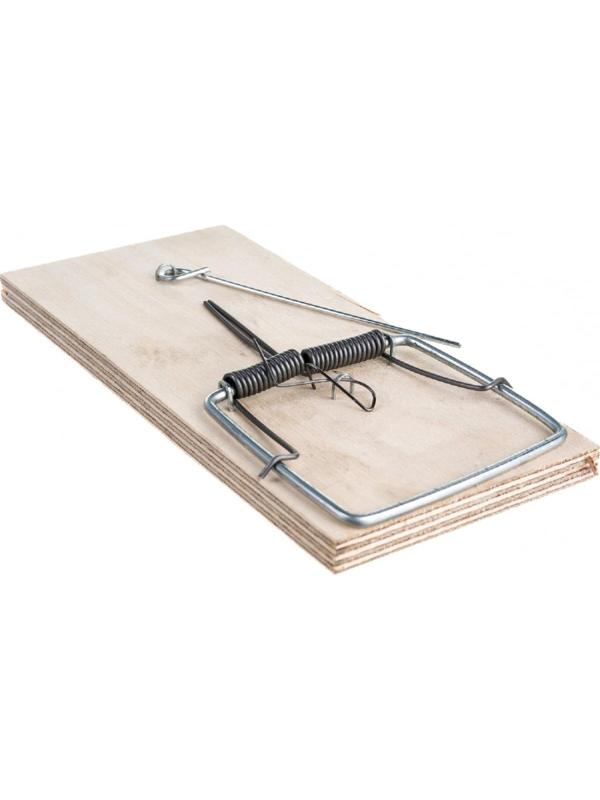 Мышеловка большая 165x77x17мм с деревянным основанием  151592