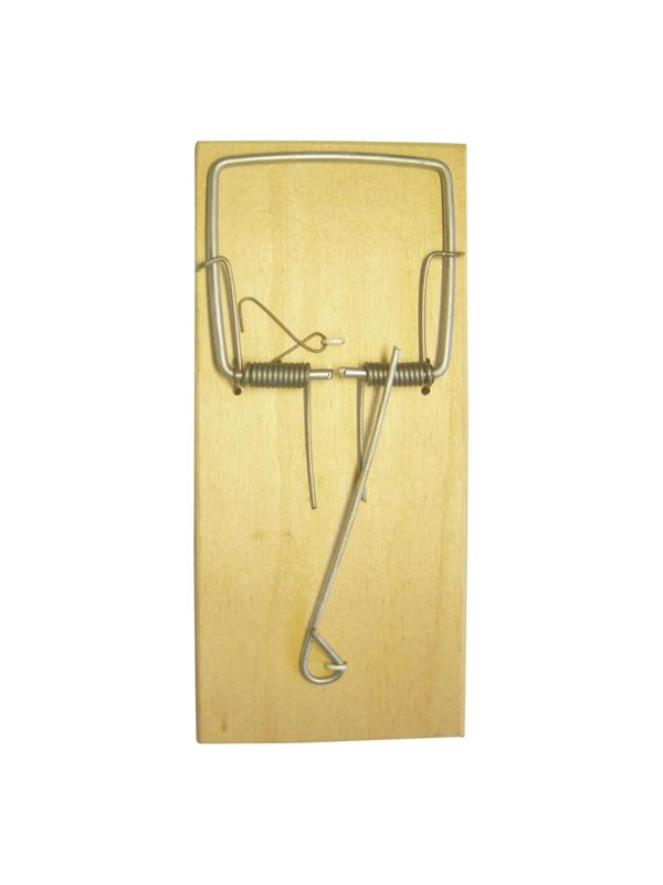 Мышеловка большая 165x77x17мм с деревянным основанием  151592