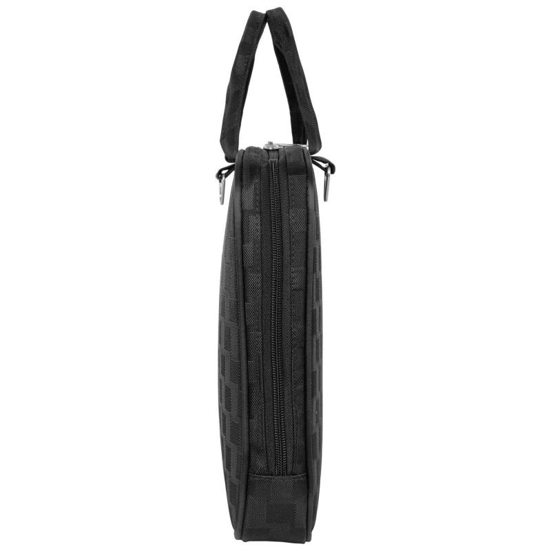 Сумка-папка для документов Шашечки малая, черный, П7118