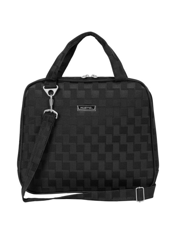 Сумка-папка для документов Шашечки малая, черный, П7118