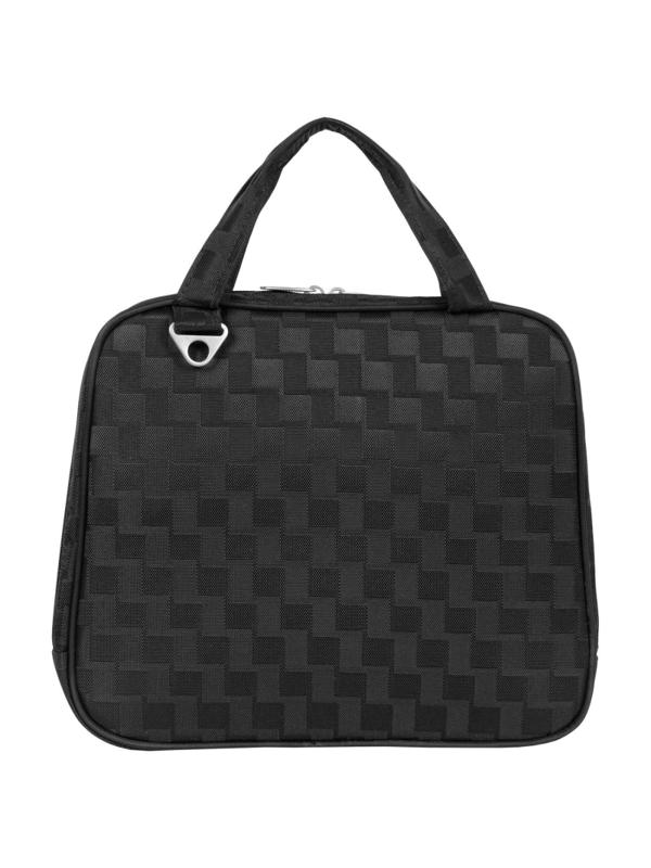 Сумка-папка для документов Шашечки малая, черный, П7118