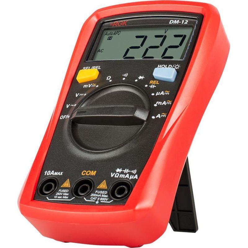 Мультиметр цифровой RGK DM-12 с поверкой (779630)