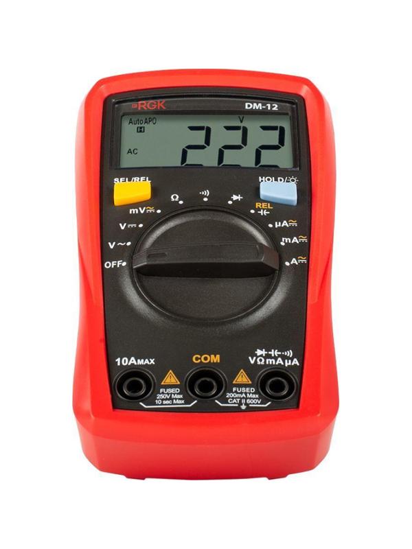 Мультиметр цифровой RGK DM-12 с поверкой (779630)