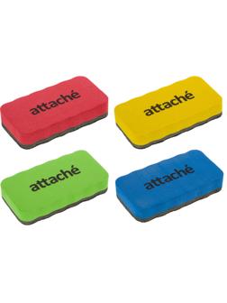 Губка-стиратель д. магн.-маркерн.досок Attache Economy,магн,105x55мм,4шт/уп