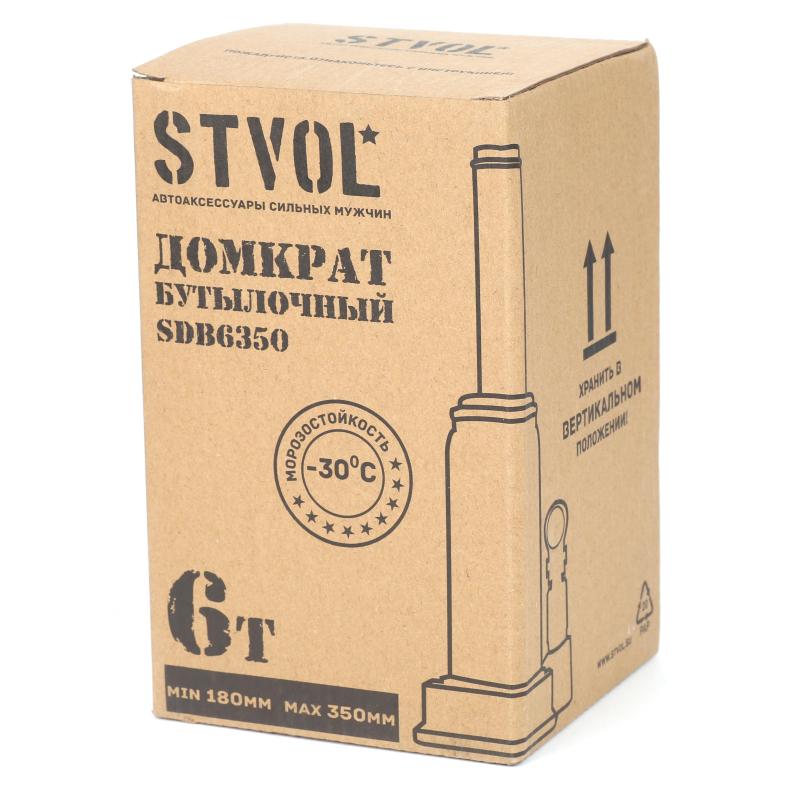 Домкрат бутылочный Stvol 6т 180-350 мм (SDB6350)
