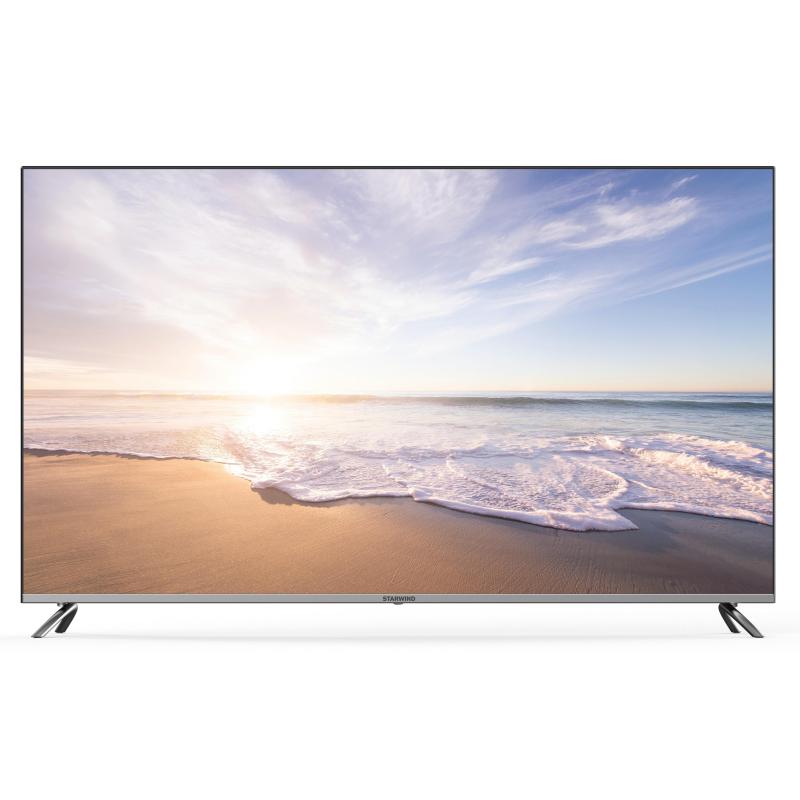 Телевизор Starwind SW-LED58UG401, UHD, smart (Яндекс), стальной