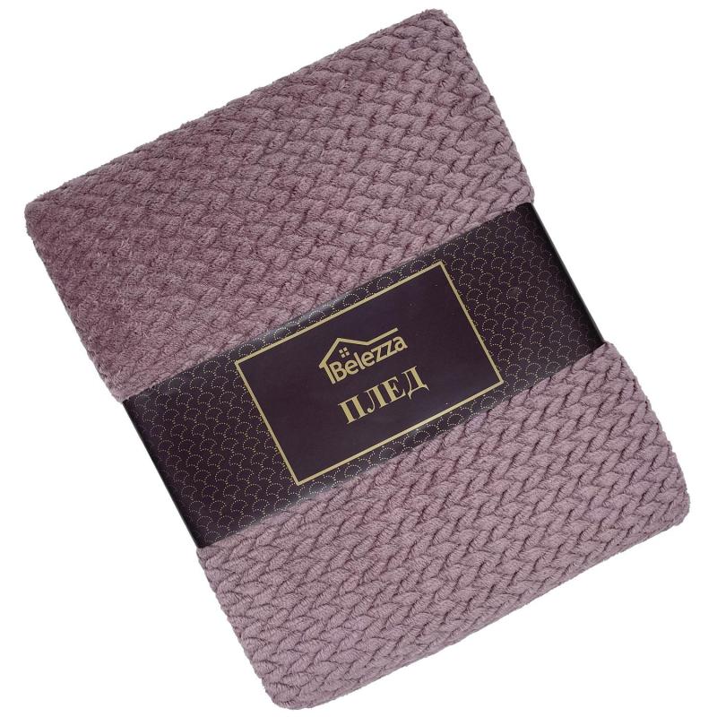 Плед микрофибра Valira шоколадно-розовый 200х220см, 6141039