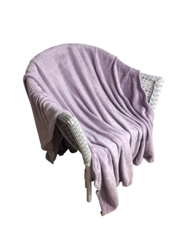 Плед микрофибра Plain светло-сиреневый 200х220см, 6143377