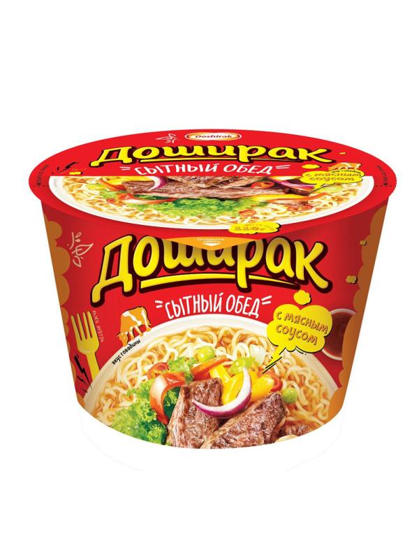 Лапша Доширак Сытный обед с аппетитным соусом из говядины, 110гх16шт/уп