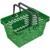 Корзина покупательская EVR_CLASSIC пластик., с 2-мя пл.ручками 20л.,зеленый
