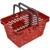 Корзина покупательская EVR_CLASSIC пластик., с 2-мя пл.ручками 20л.,красный