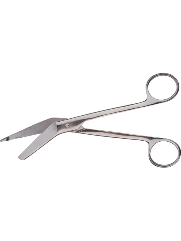 Ножницы для разрезания повязок с пуговкой гоизонт-изогнутые, 185 мм Н-230