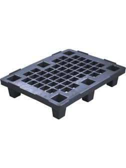 Паллет п/э 800х600х150 перфорированный, на ножках IR 680 P черны