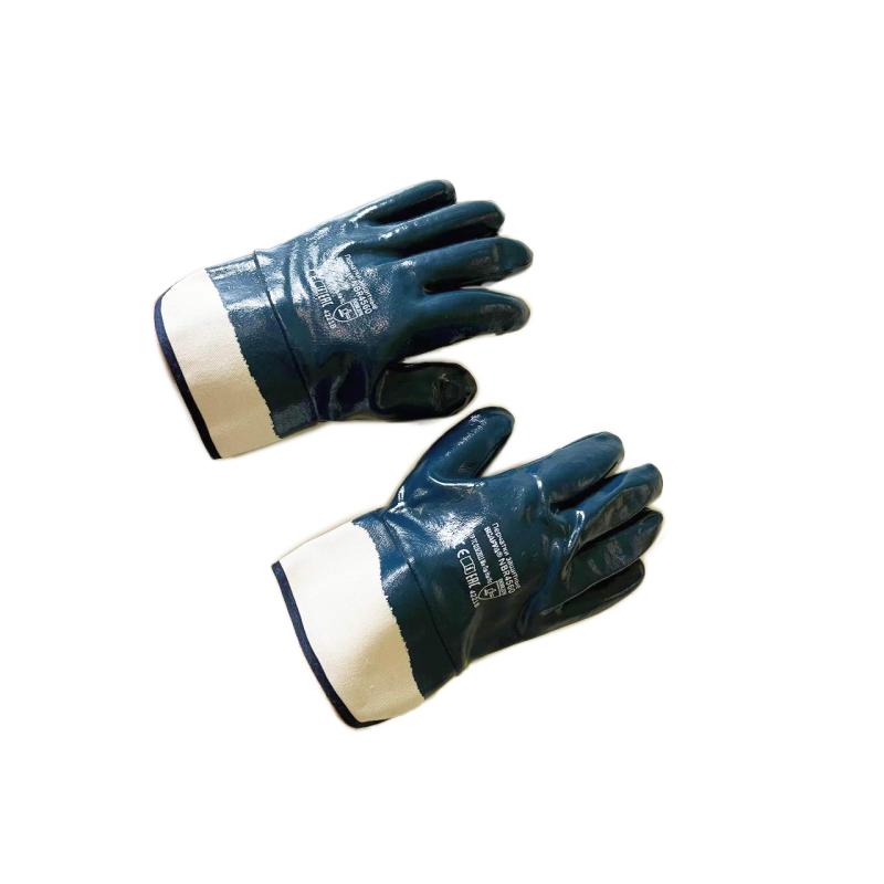 Перчатки защитные тройное нитриловое покрытие крага SCAFFA NBR4560 р.11