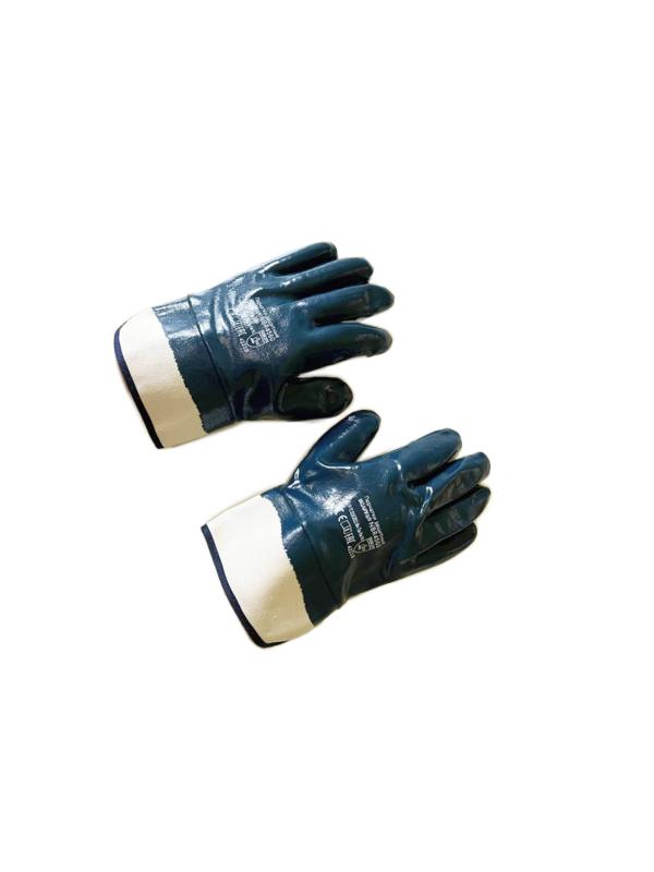 Перчатки защитные тройное нитриловое покрытие крага SCAFFA NBR4560 р.11