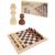Настольная игра шахматы 24х12х3см деревянные, фигуры дерево, в кор. ИН-9460