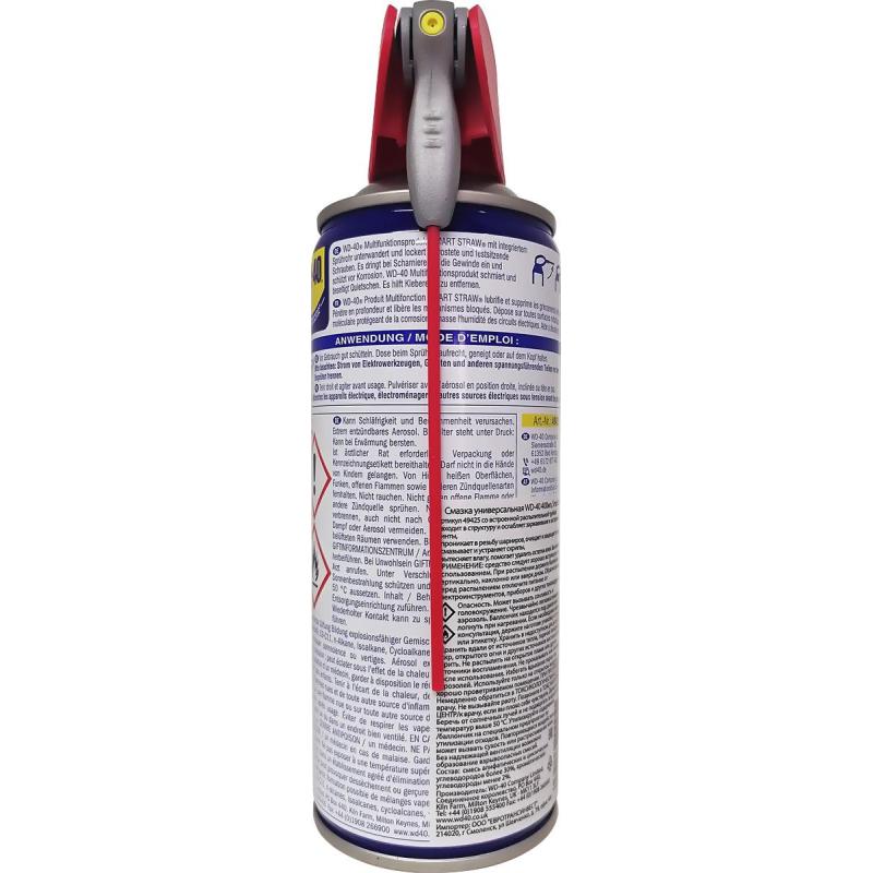 Смазка универсальная WD-40 400 мл умная трубочка (49425)
