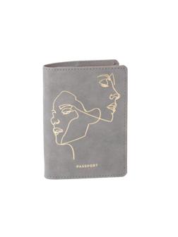 Обложка на паспорт Life Line, серая, Op5011110