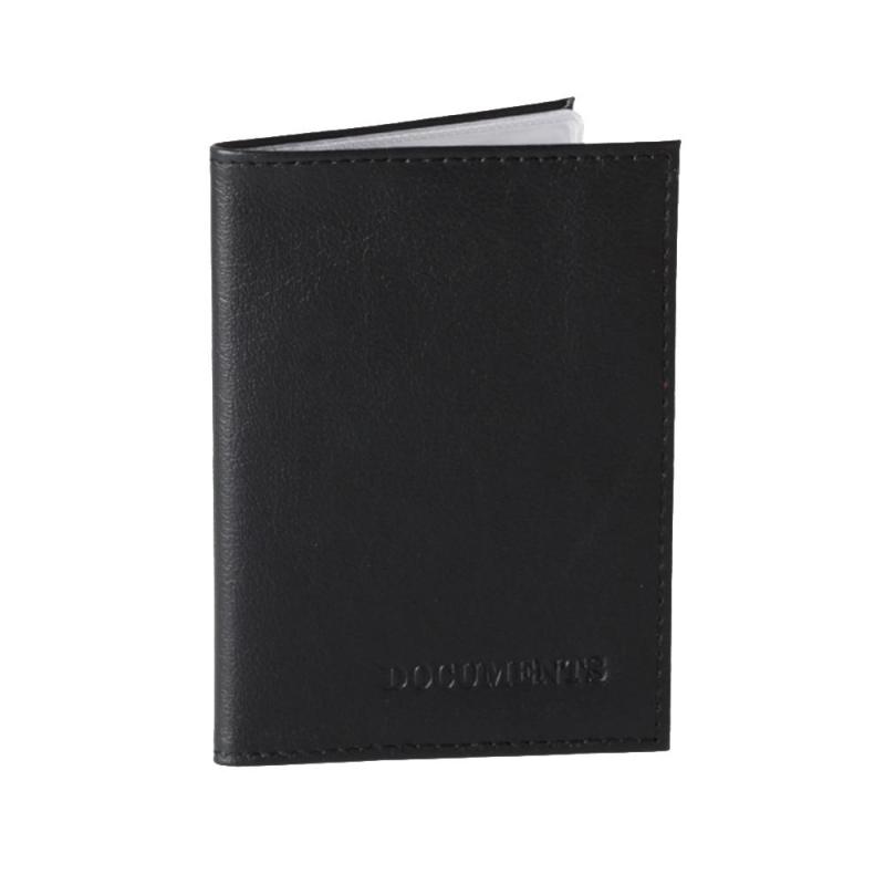 Обложка для автодокументов Галант кожа, черная, Av0530503