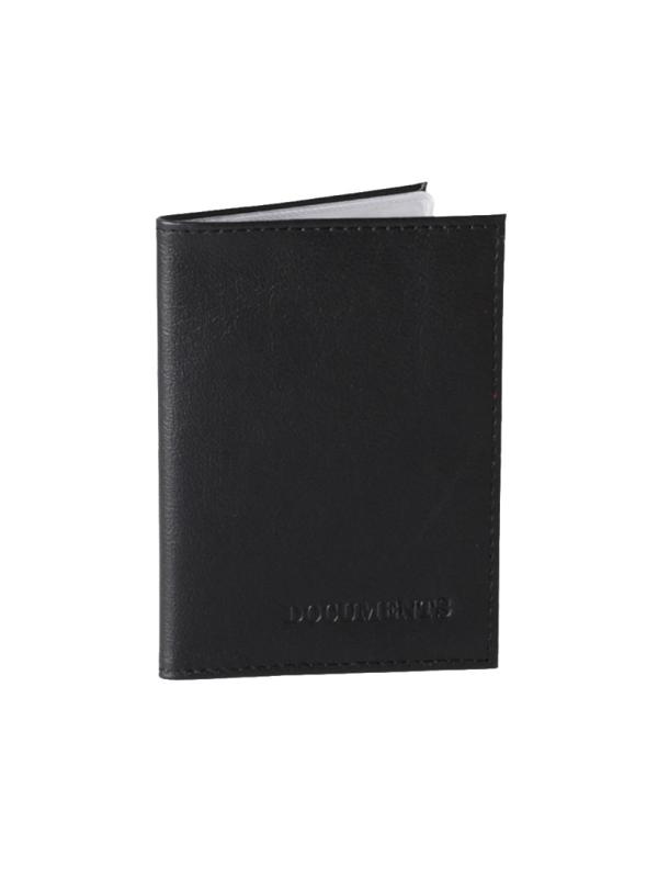 Обложка для автодокументов Галант кожа, черная, Av0530503