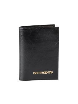 Обложка для автодокументов Profit экокожа, черная, Av6030403