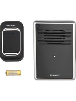 Звонок дверной беспроводной c цифровым кодированием (черный) REXANT RX-30