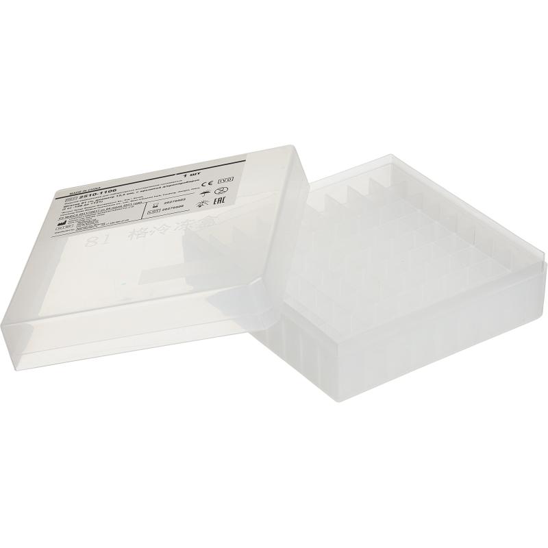 Штатив 81 гн, диаметр 12,5 мм, с крышкой д/криопробирок (t от -196 до +121)