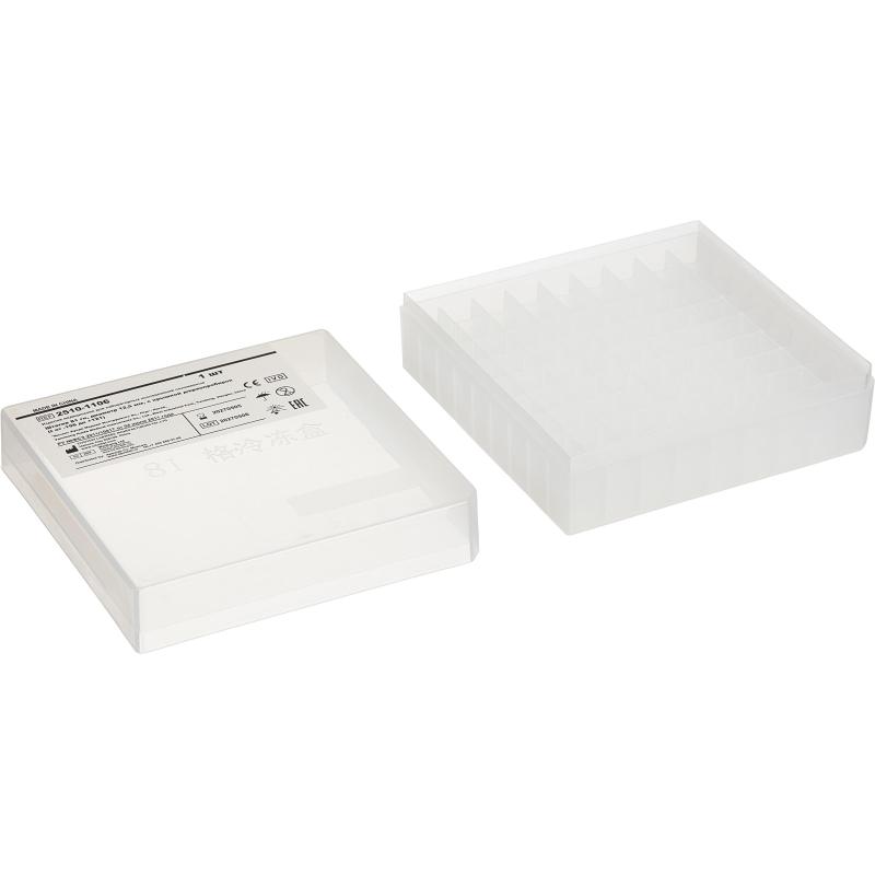 Штатив 81 гн, диаметр 12,5 мм, с крышкой д/криопробирок (t от -196 до +121)