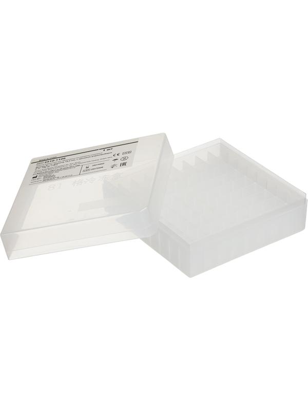 Штатив 81 гн, диаметр 12,5 мм, с крышкой д/криопробирок (t от -196 до +121)