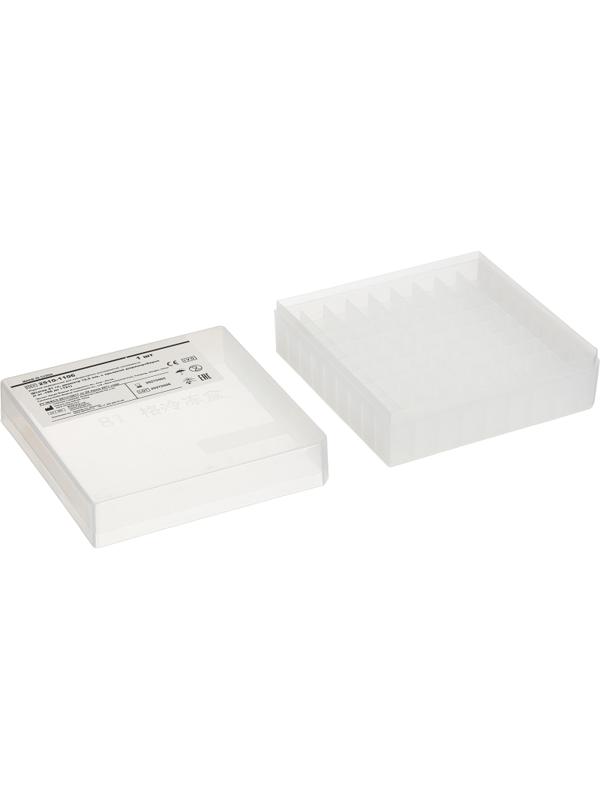 Штатив 81 гн, диаметр 12,5 мм, с крышкой д/криопробирок (t от -196 до +121)