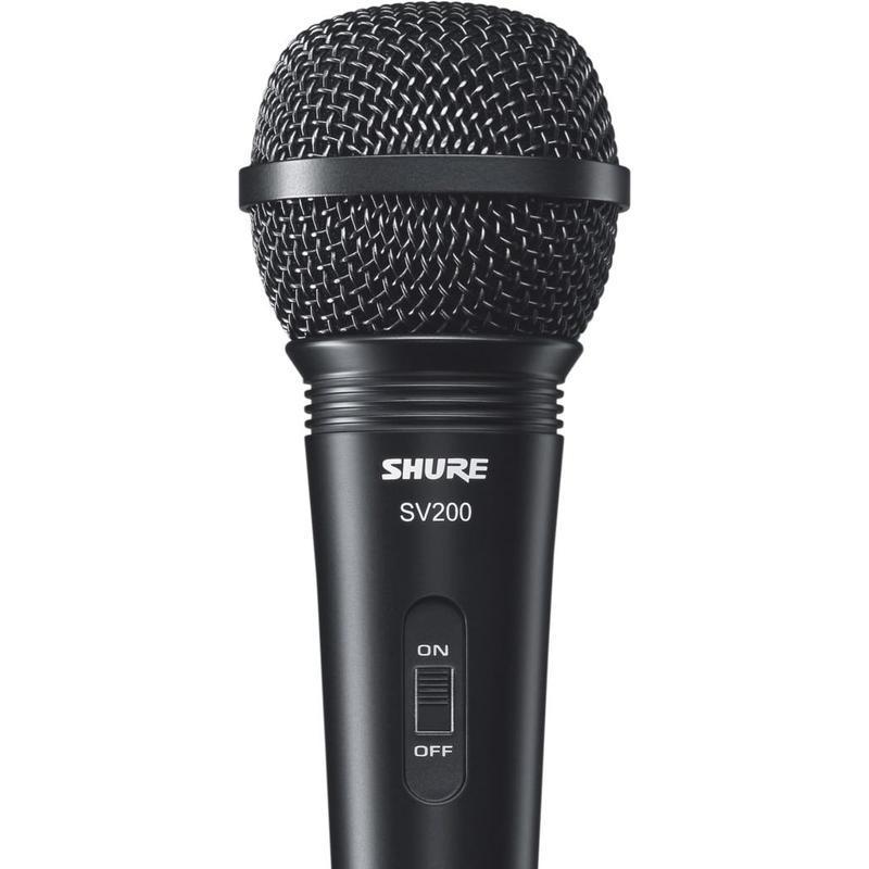 Микрофон Shure SV200-A, динамический, вокальный, кабель 4,5м, XLR-XLR, черн